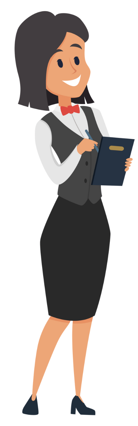 Recruitment Agencies For Catering And Hospitality 2 an agency waitress holding a clipboard