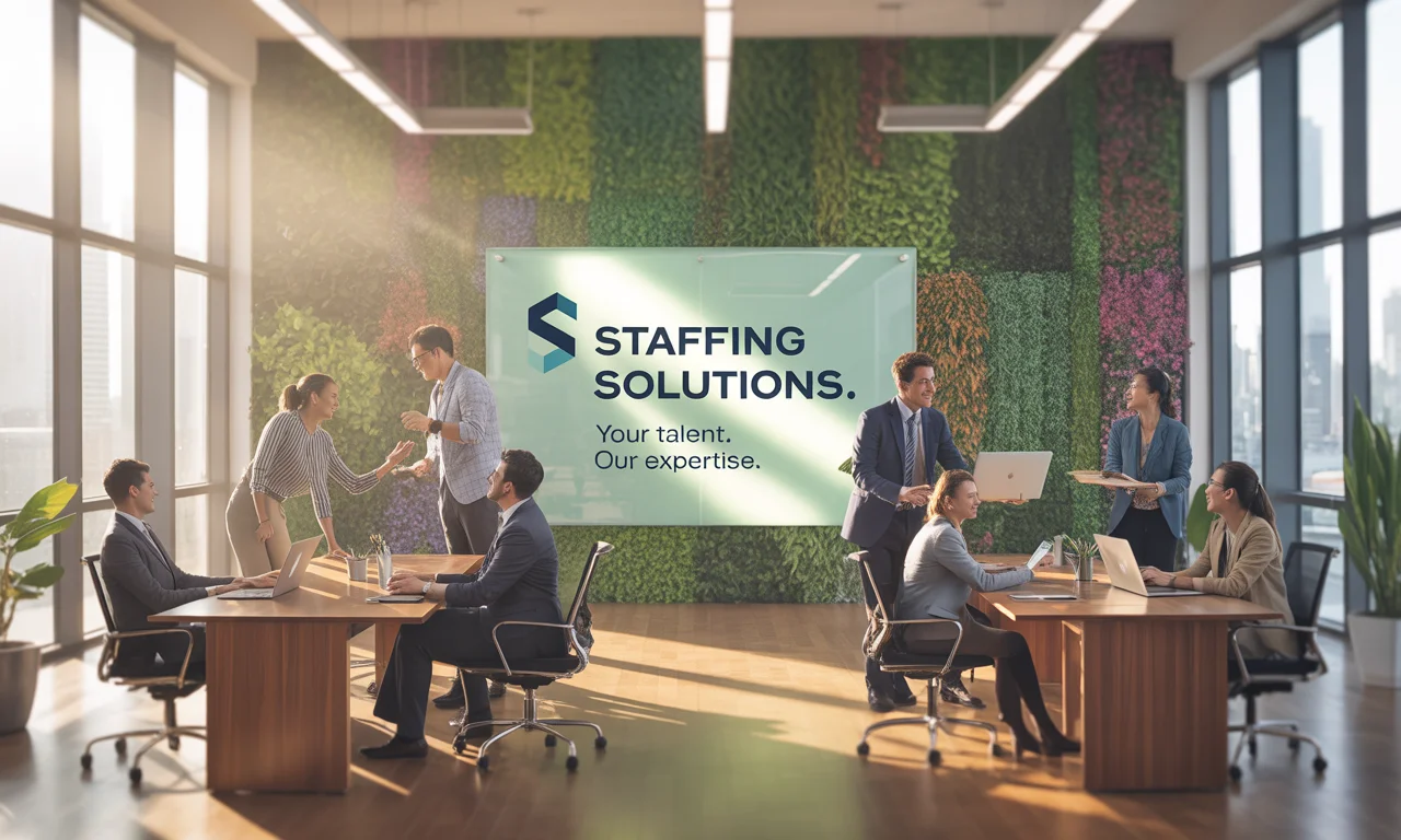 Image of a diverse group of professionals collaborating, representing a personal assistant company