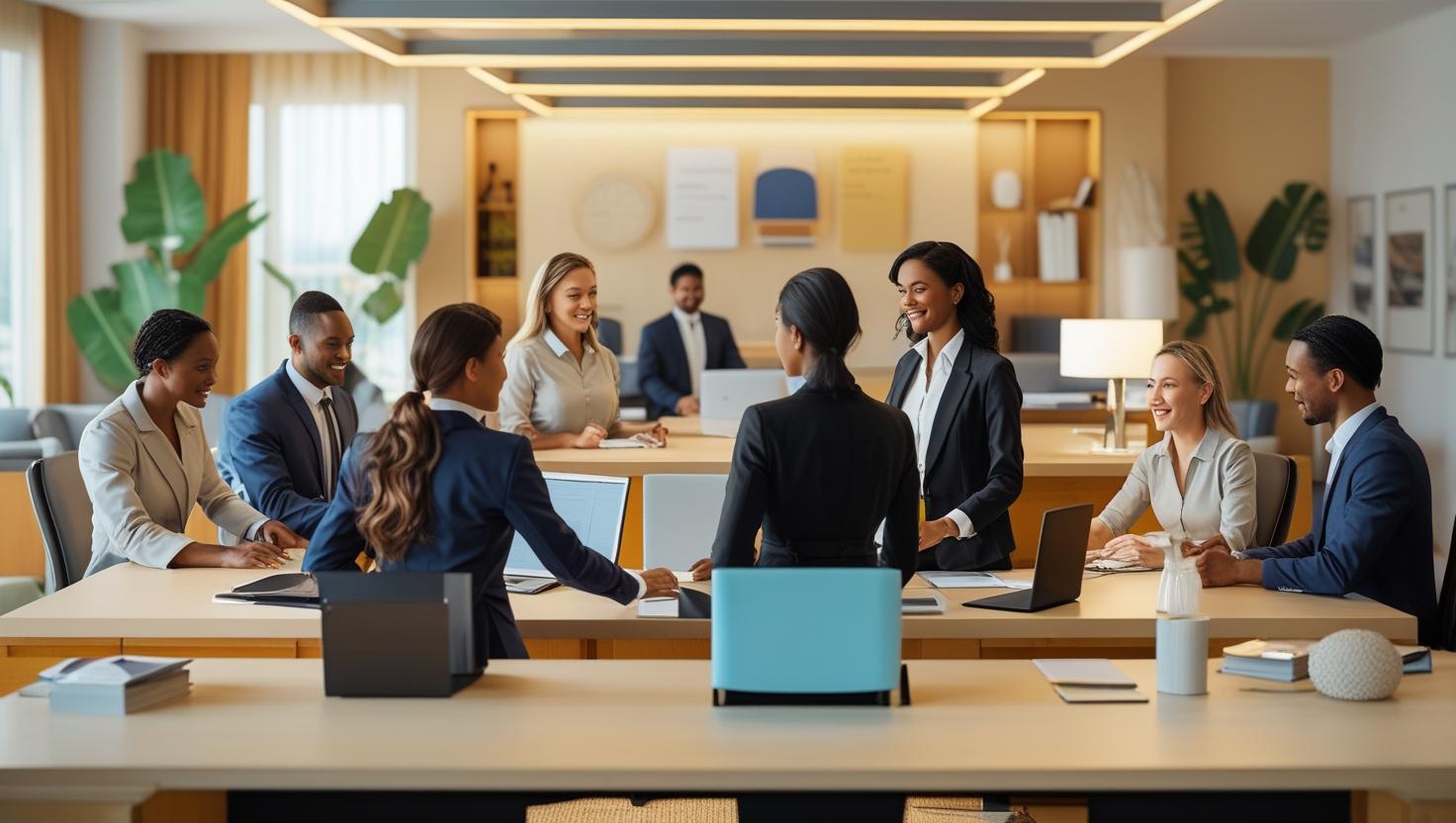 A map of the UK with pins in various cities, representing Staff Direct's nationwide reach.