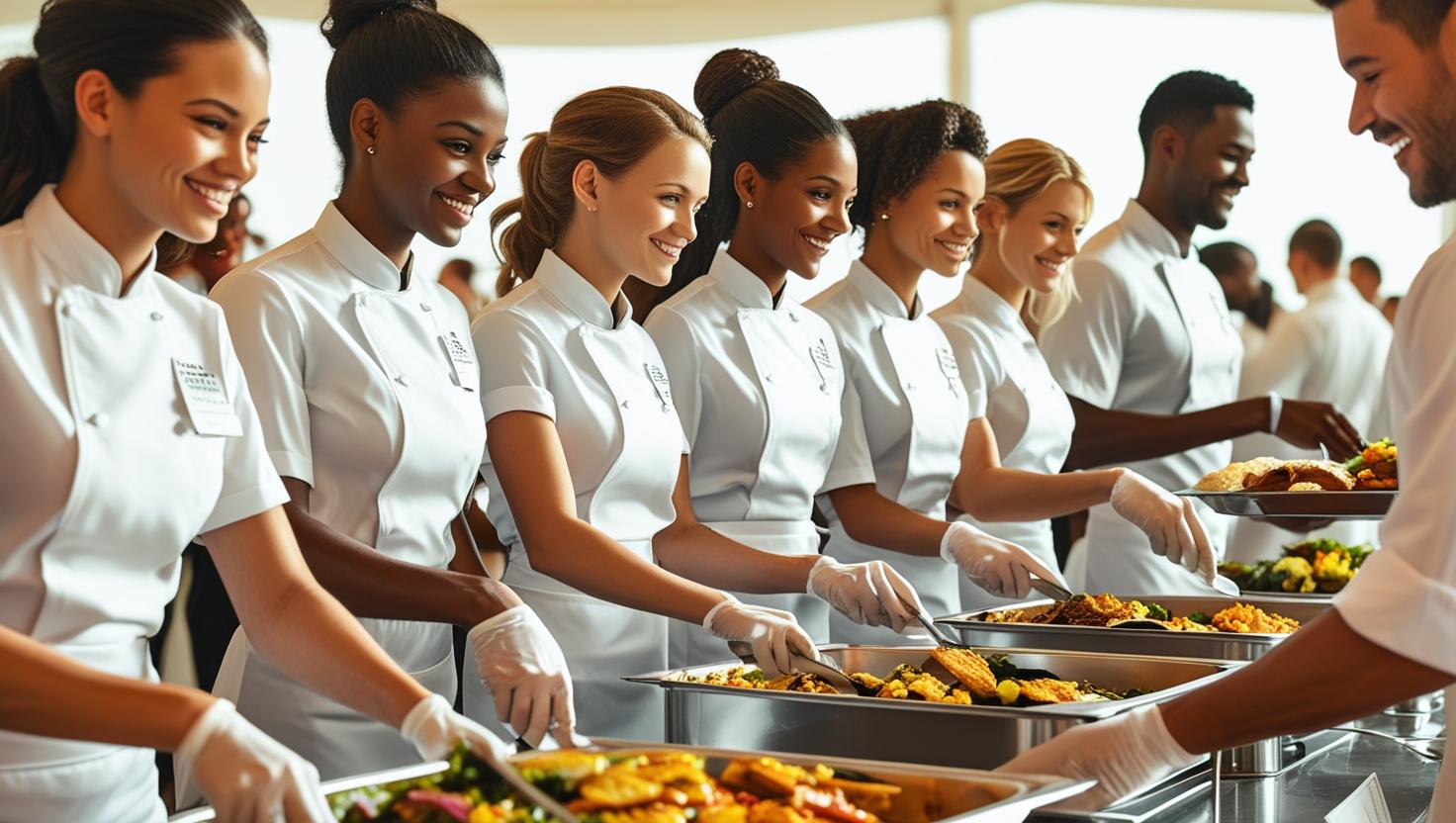A bartender skillfully preparing a cocktail at a corporate event.