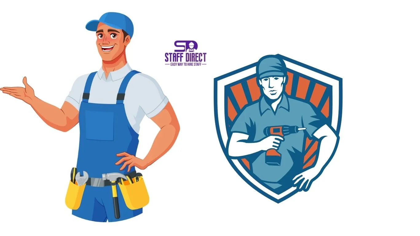 Handyman working on a home repair project