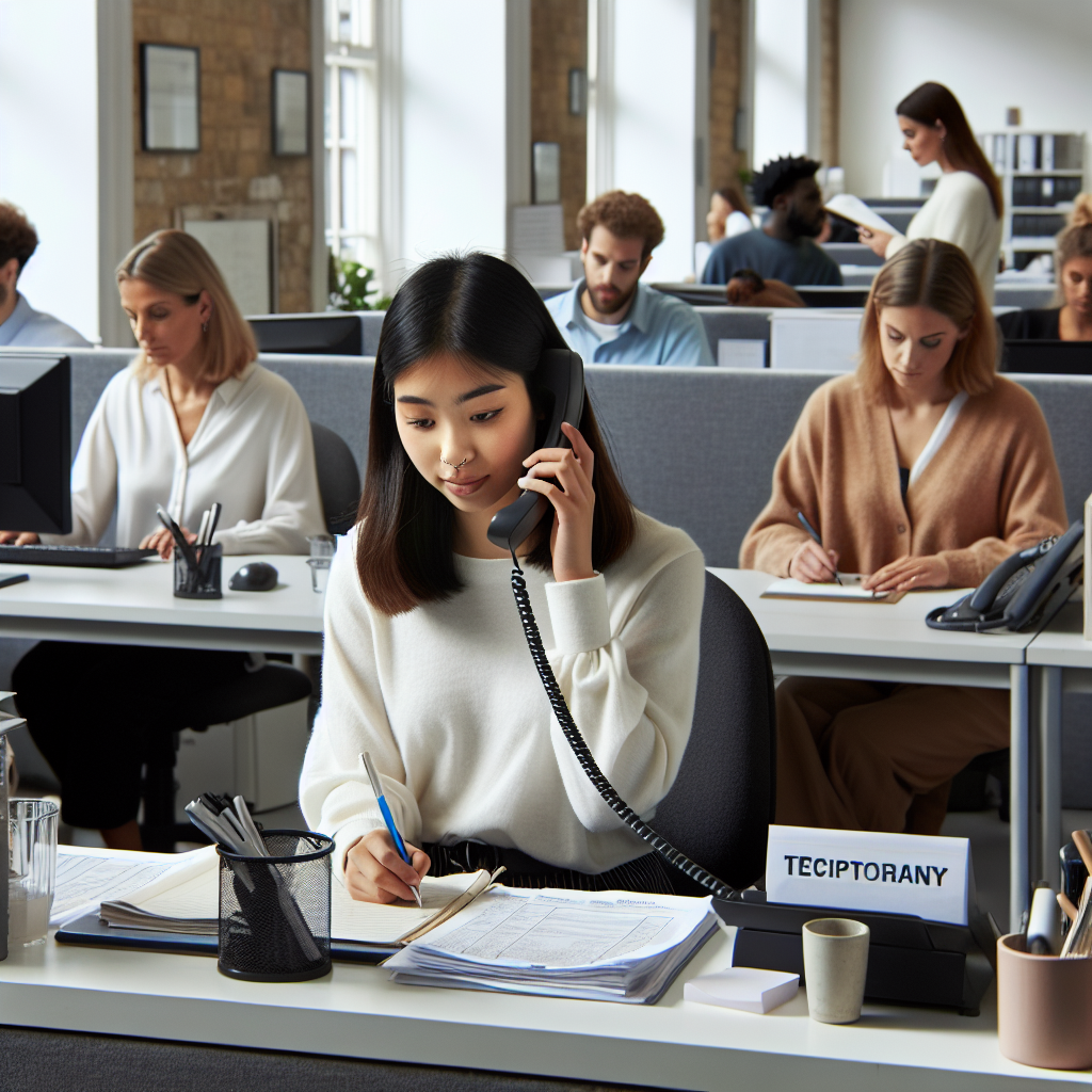 Temporary Receptionist Jobs