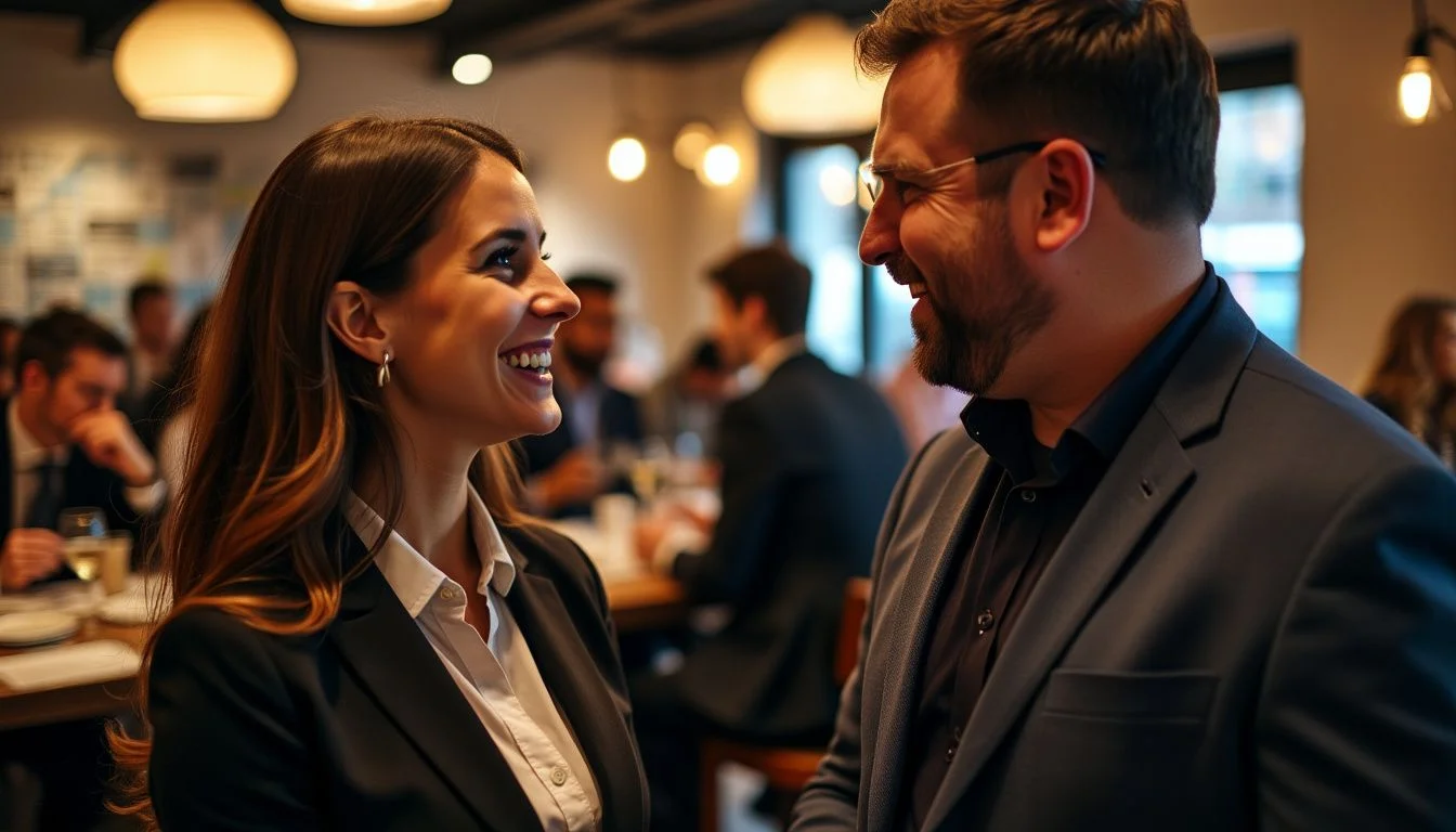 A recruitment event in a trendy restaurant hosted by Staff Direct.