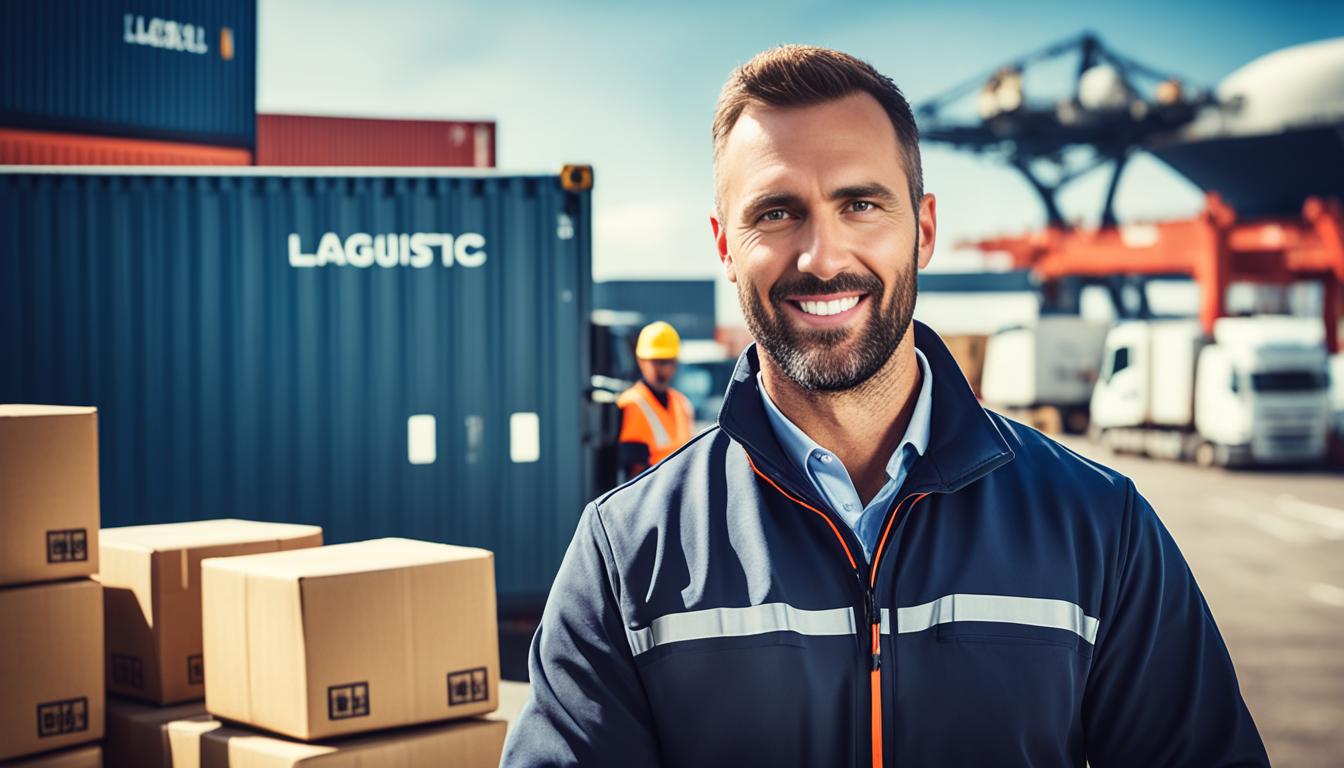 Logistics Supervisor overseeing warehouse operations