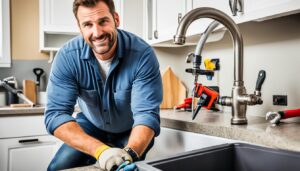 Handyman performing emergency repairs