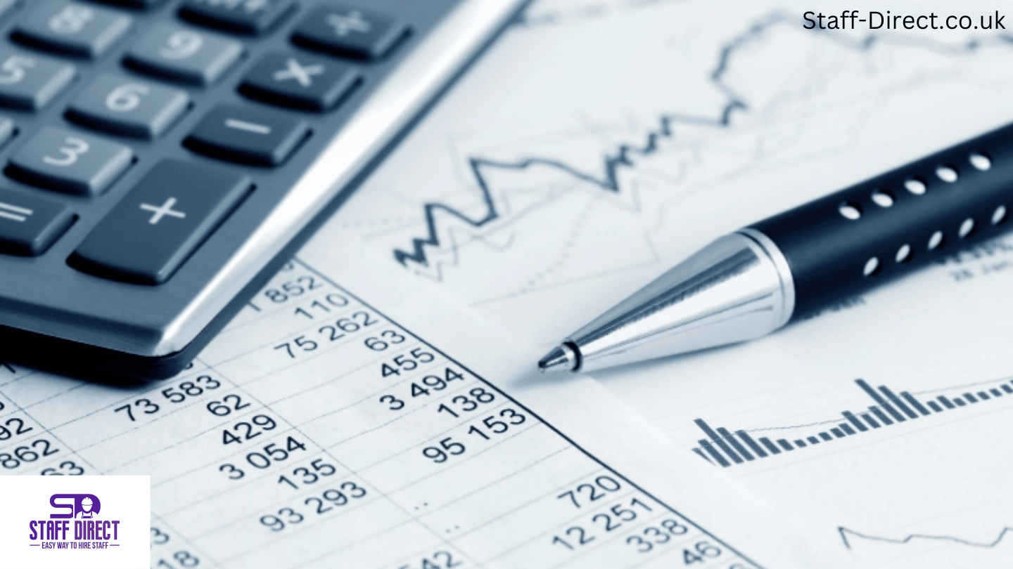 Payroll professional reviewing employee benefits information