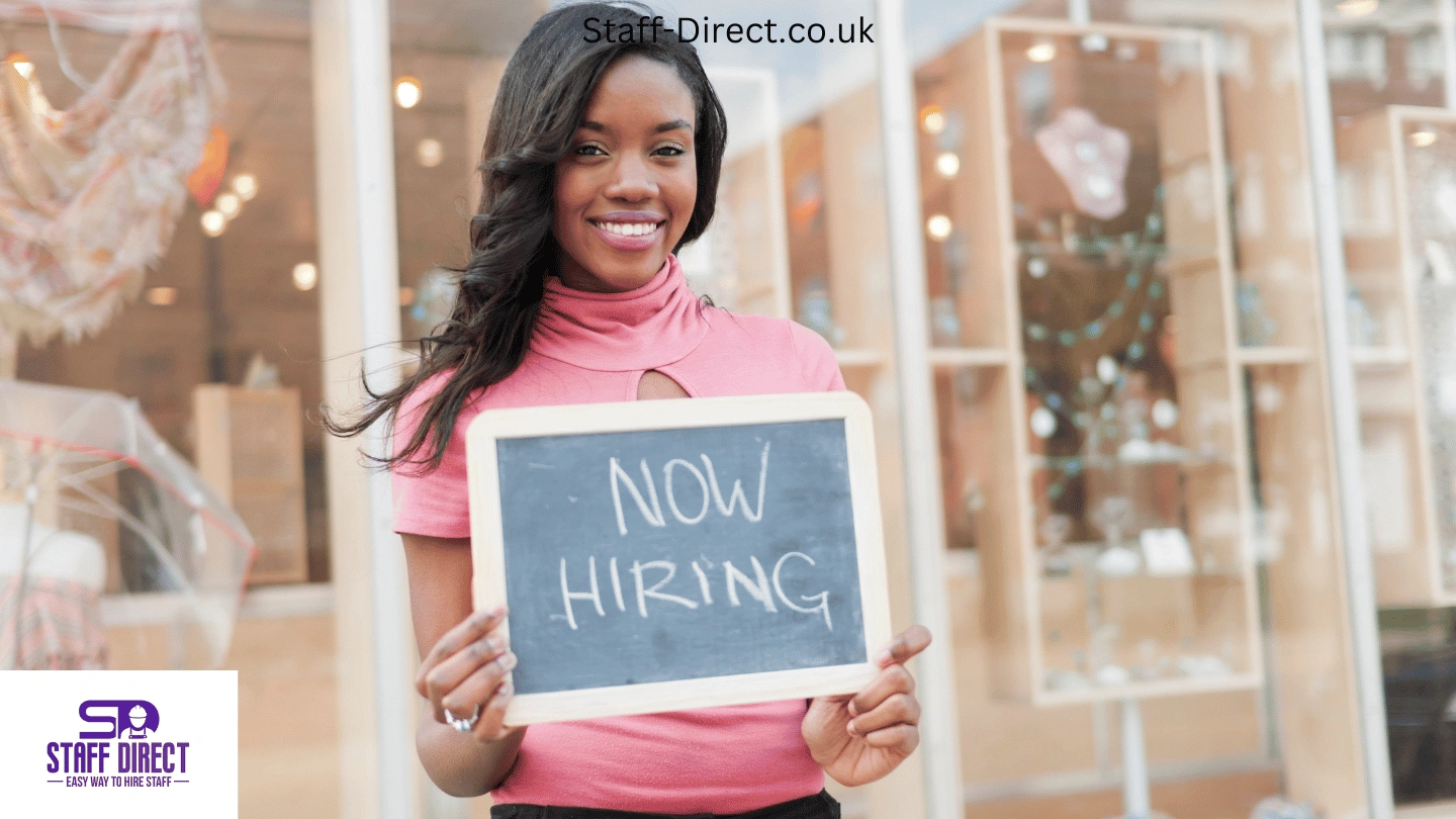 Team of temporary workers in London