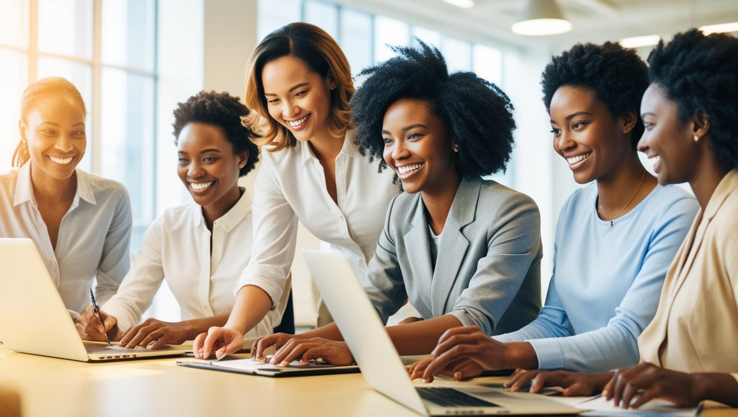 Payroll administrators at work