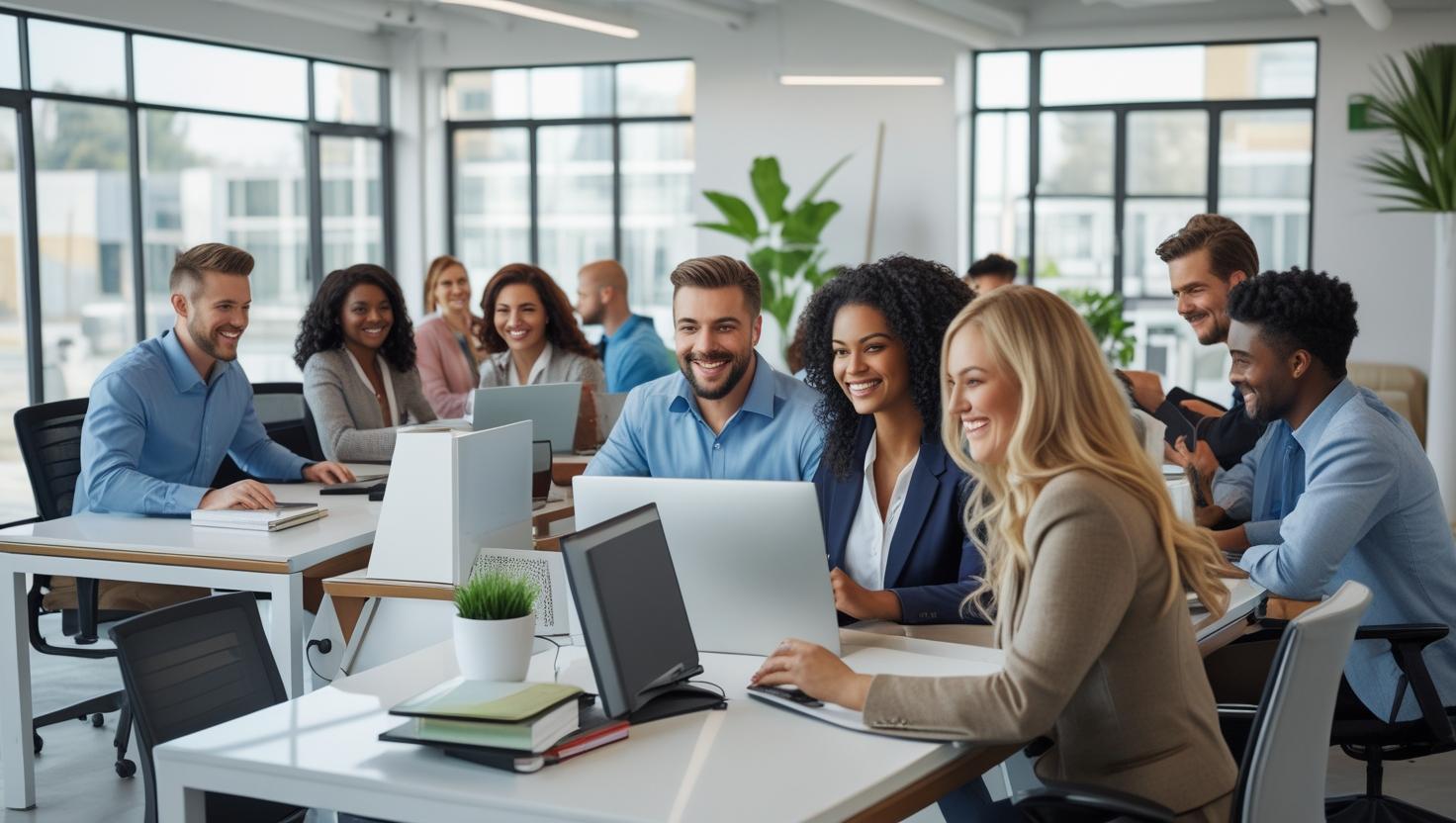 A construction manager and a skilled labourer reviewing blueprints on a Brighton building site.