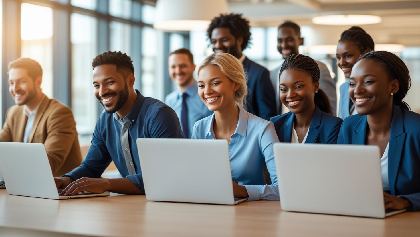 A temporary warehouse operative using a scanner in a large distribution centre.
