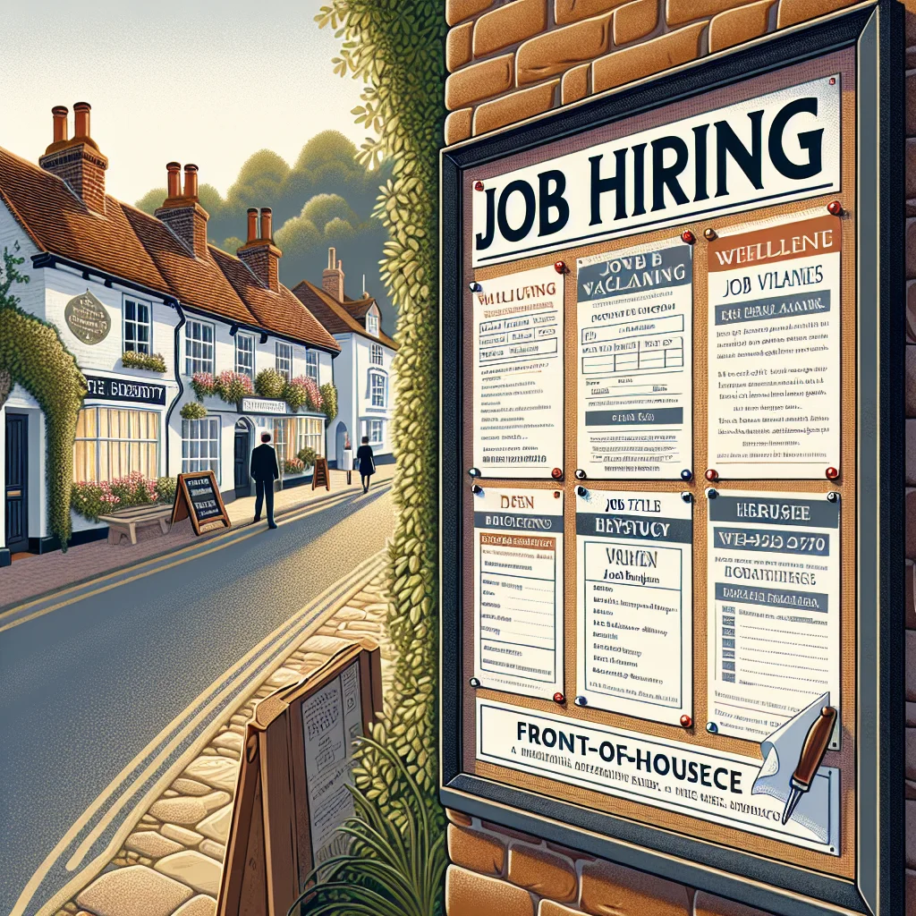 Find Hospitallity Agency Front of House Jobs in Weybridge